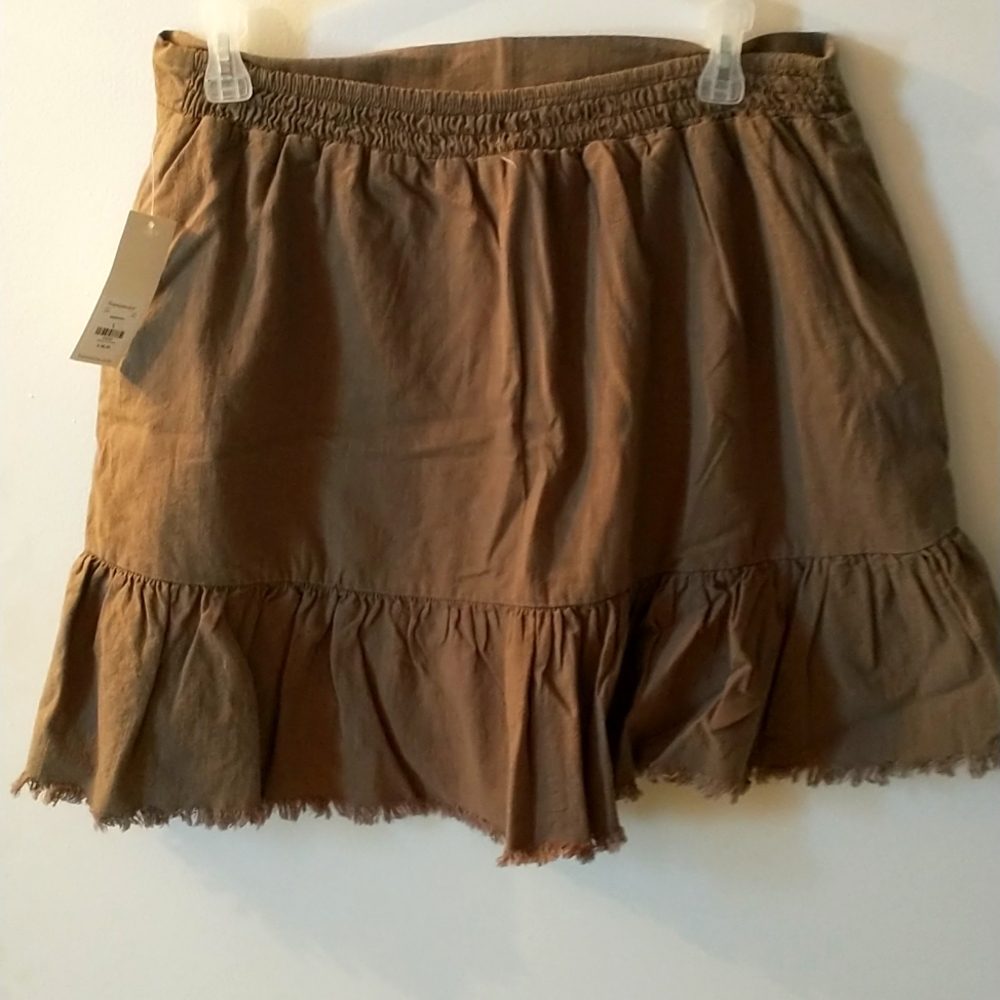 Mini army green skirt